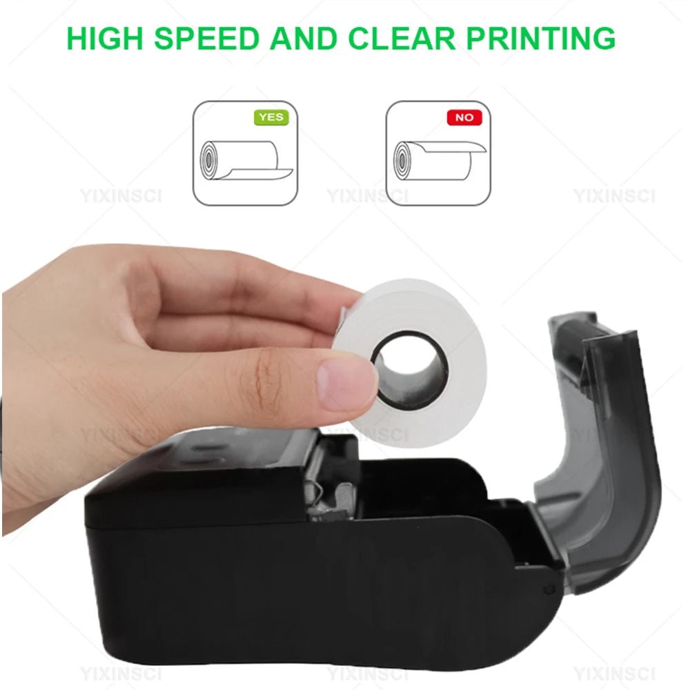 Mini Portable Printer Thermal Wireless Receipt 58mm Bluetooth Mobile Printer Machine For Small Business Printers For Computers - Velvet Haven