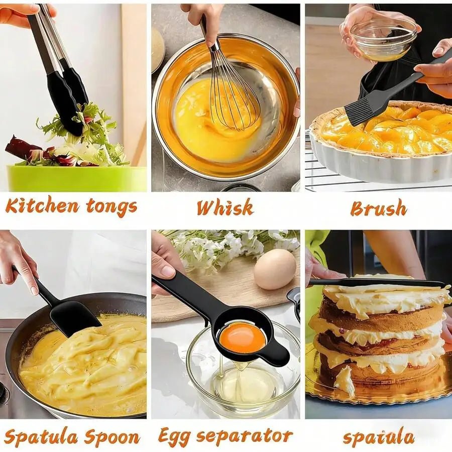 Mixing Bowls With Airtight Lids, 26Pcs Stainless Steel Bowls Set, 3 Grater Attachments & Black Non-Slip Bottoms Size 7, 4, 2.5, - Velvet Haven
