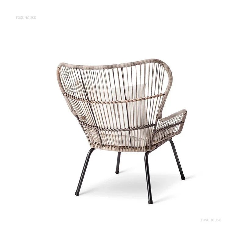 Modern Iron Outdoor Patio Table and Chairs Set - Velvet Haven