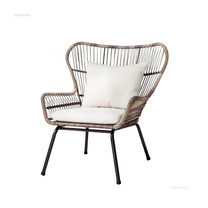 Modern Iron Outdoor Patio Table and Chairs Set - Velvet Haven