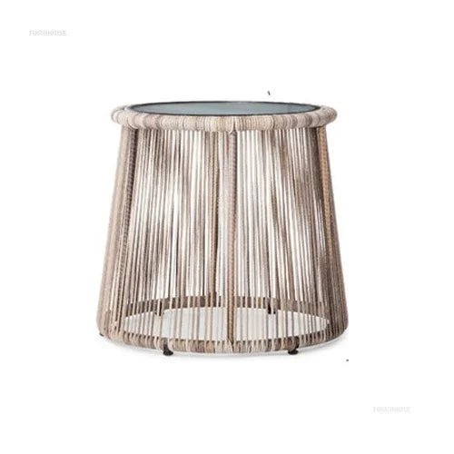 Modern Iron Outdoor Patio Table and Chairs Set - Velvet Haven