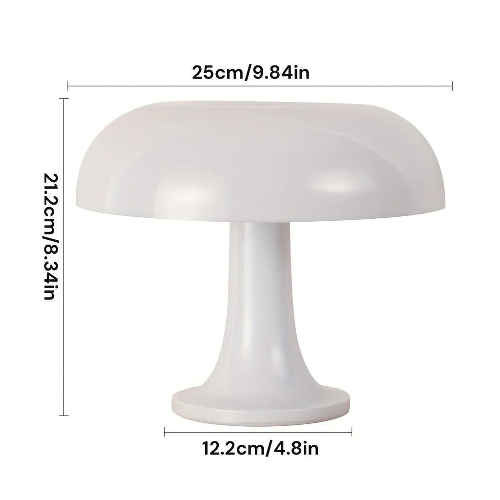 Modern Minimalist Mushroom Table Lamp Bedroom Bedside Living Room Creative Light Luxury Led Decorative Atmosphere Night Light - Velvet Haven