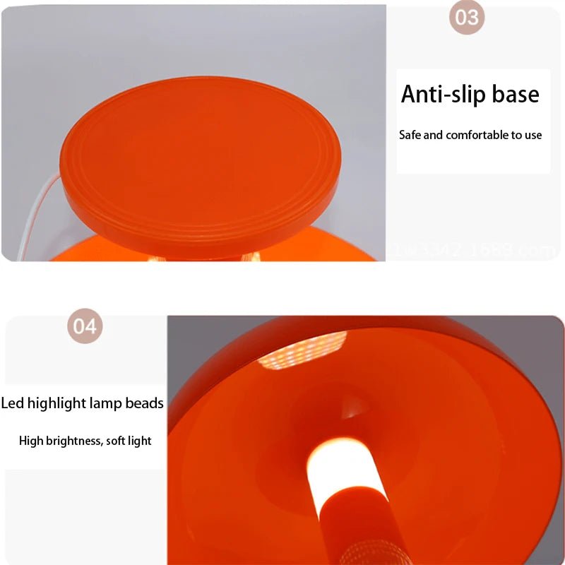 Modern Minimalist Mushroom Table Lamp Bedroom Bedside Living Room Creative Light Luxury Led Decorative Atmosphere Night Light - Velvet Haven