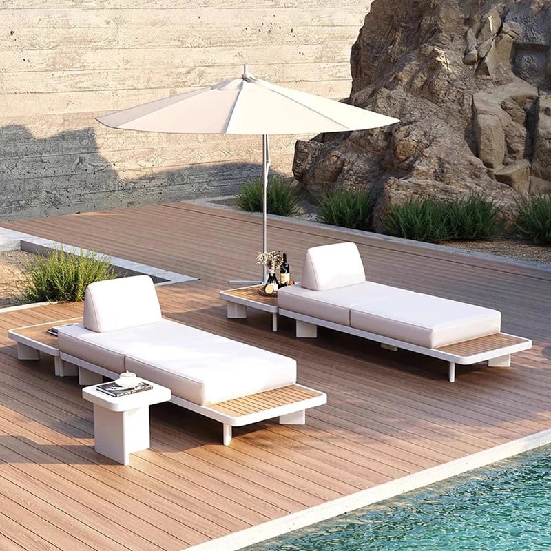 Modern Outdoor Garden Sofa Set with Wood Frame - Velvet Haven