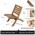 Modern Wooden Patio Table and Chairs Garden Furniture Set - Velvet Haven
