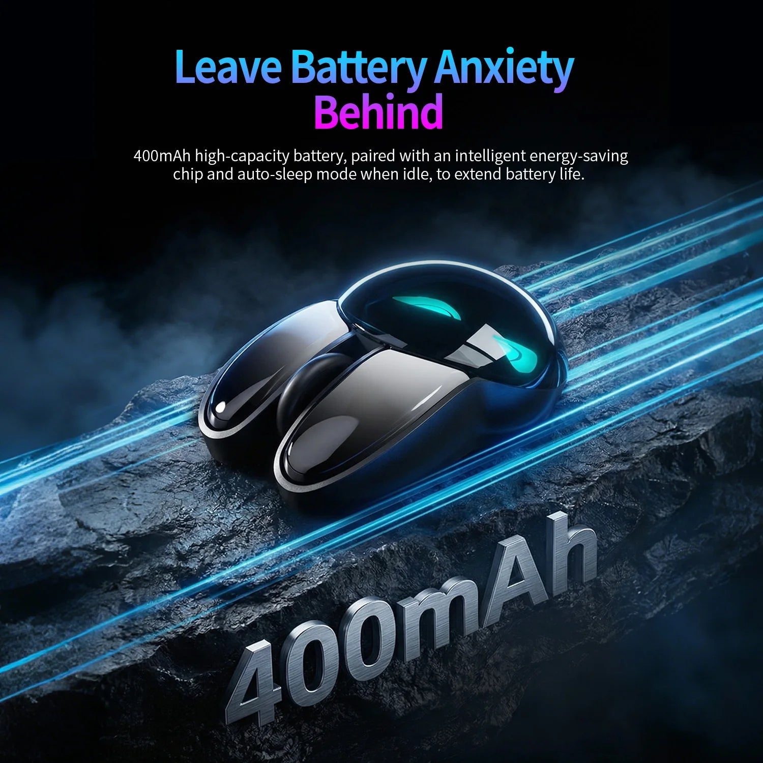 MOFII M6C Evil Rabbit Dual-Mode Rechargeable Wireless Mouse with RGB - Velvet Haven
