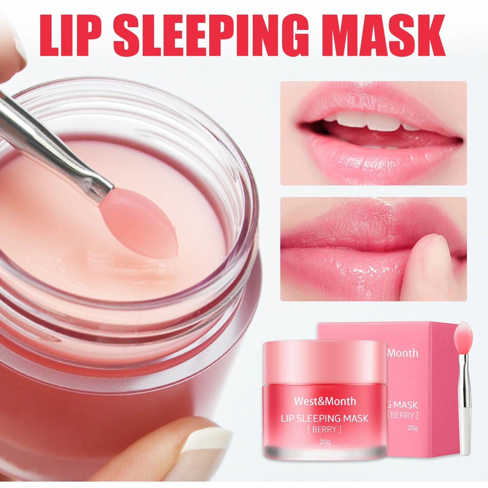 Moisturizing Lip Lines Moisturizing Lip Skin Jelly Lip Mask Moisturizing and Nourishing Repair Night Maintenance Lip Balm Care - Velvet Haven
