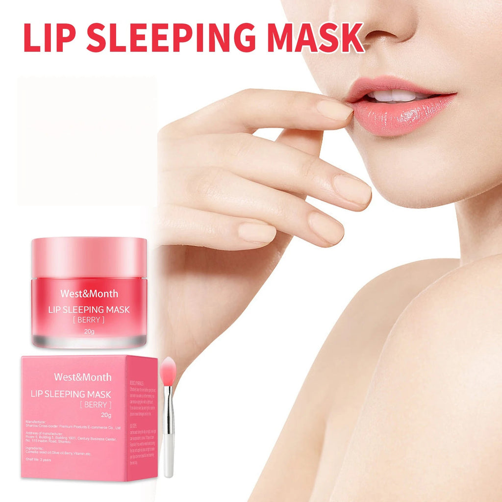 Moisturizing Lip Lines Moisturizing Lip Skin Jelly Lip Mask Moisturizing and Nourishing Repair Night Maintenance Lip Balm Care - Velvet Haven