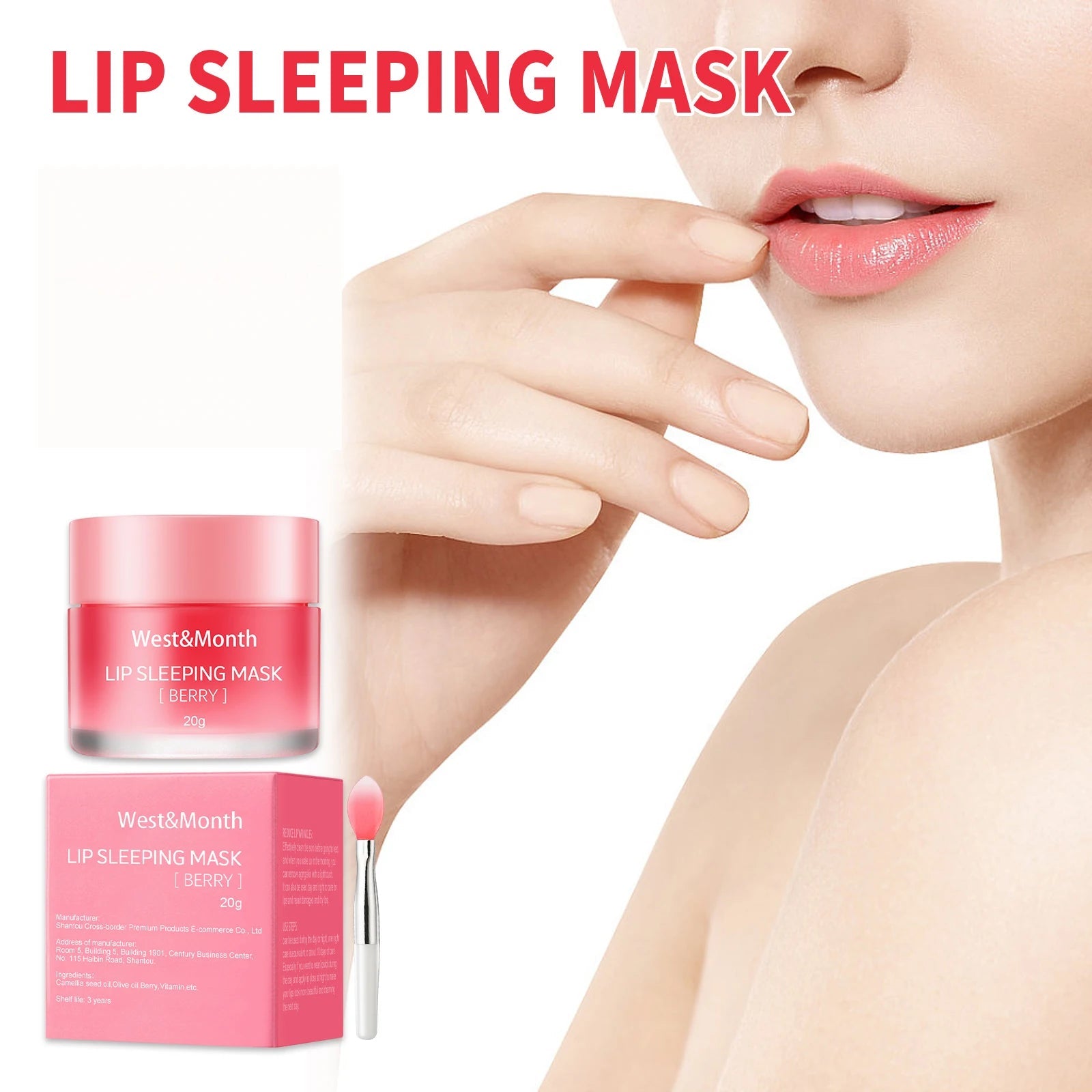 Moisturizing Lip Lines Moisturizing Lip Skin Jelly Lip Mask Moisturizing and Nourishing Repair Night Maintenance Lip Balm Care - Velvet Haven
