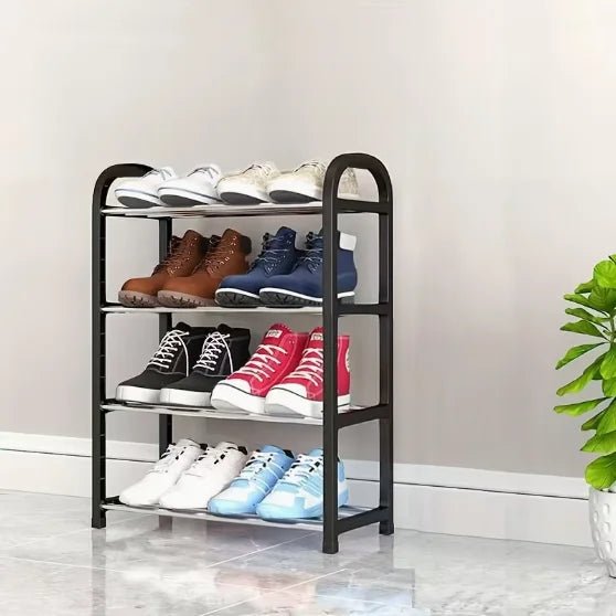Multi-Layer Stackable Metal Shoe Rack Organizer - Velvet Haven
