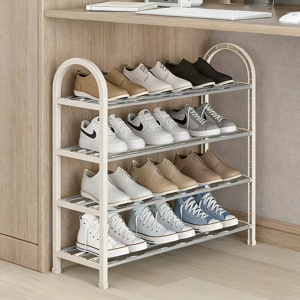 Multi-Layer Stackable Metal Shoe Rack Organizer - Velvet Haven