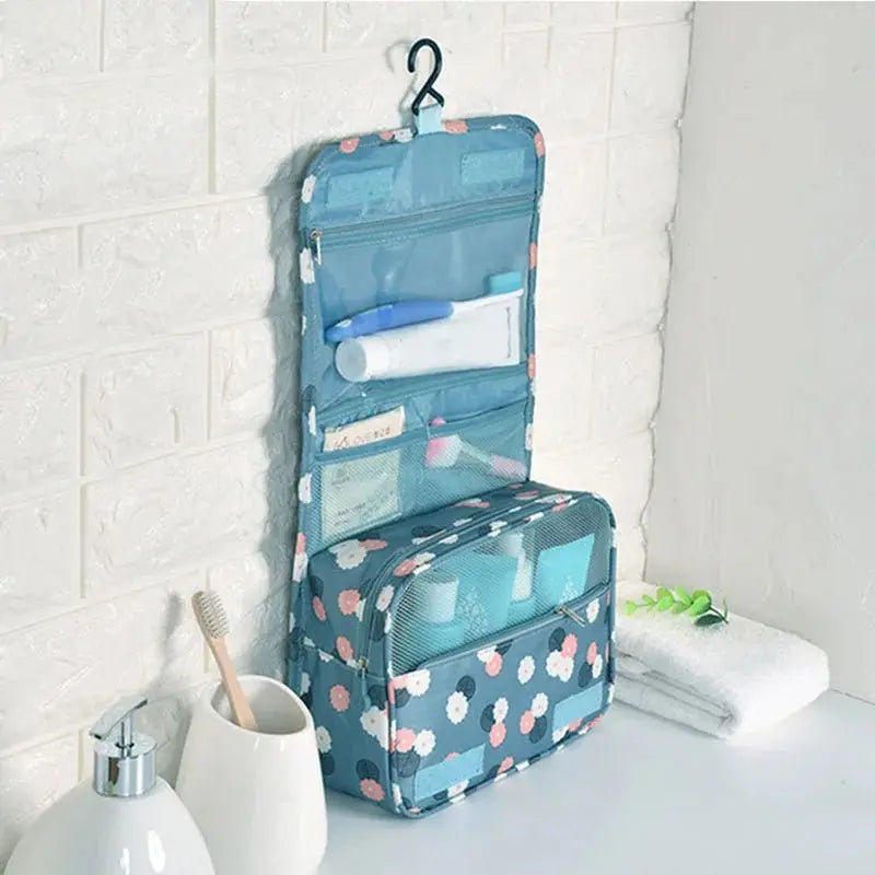 Multifunctional Travel Hook Wash Bag Cosmetics Storage Bag Waterproof Toiletries Beauty Organizer Ladies Bathroom Storage Bag - Velvet Haven