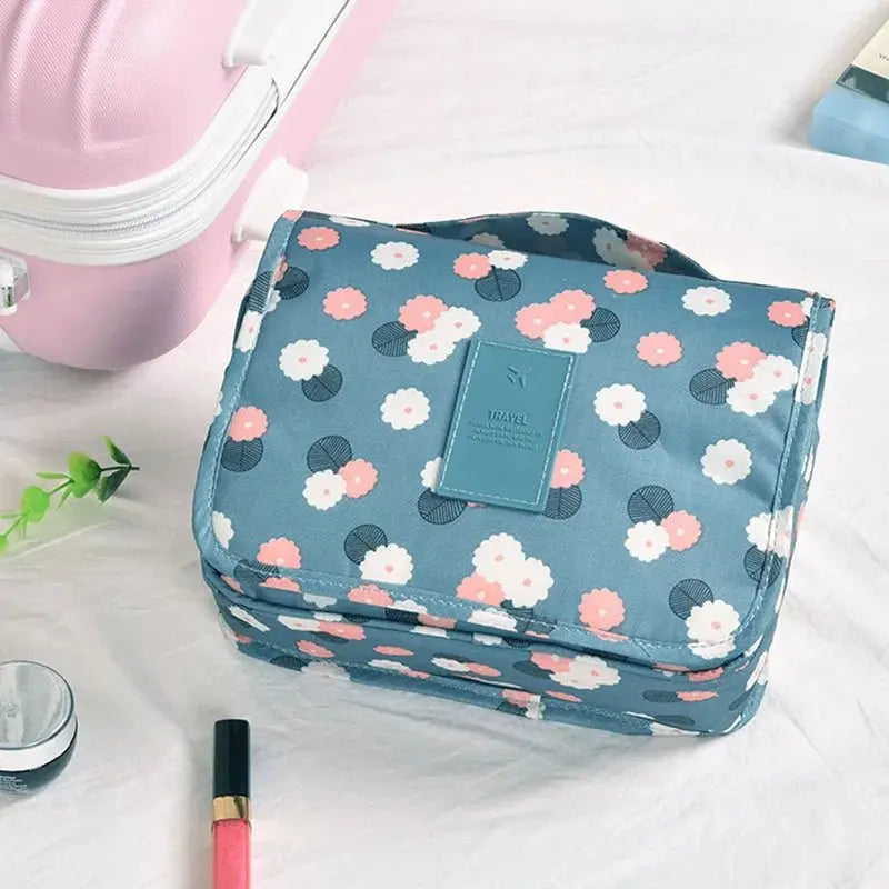 Multifunctional Travel Hook Wash Bag Cosmetics Storage Bag Waterproof Toiletries Beauty Organizer Ladies Bathroom Storage Bag - Velvet Haven