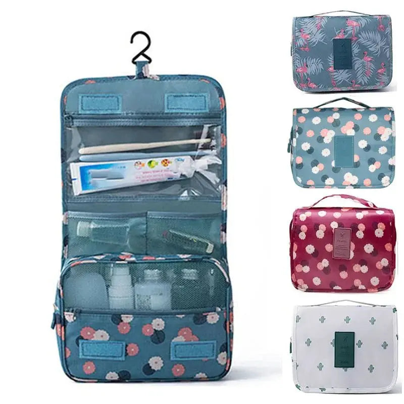 Multifunctional Travel Hook Wash Bag Cosmetics Storage Bag Waterproof Toiletries Beauty Organizer Ladies Bathroom Storage Bag - Velvet Haven