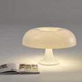 Mushroom Lamp for Room Aesthetic Modern Lighting for Bedroom | Cool Retro Living Room Decor (white) - Velvet Haven