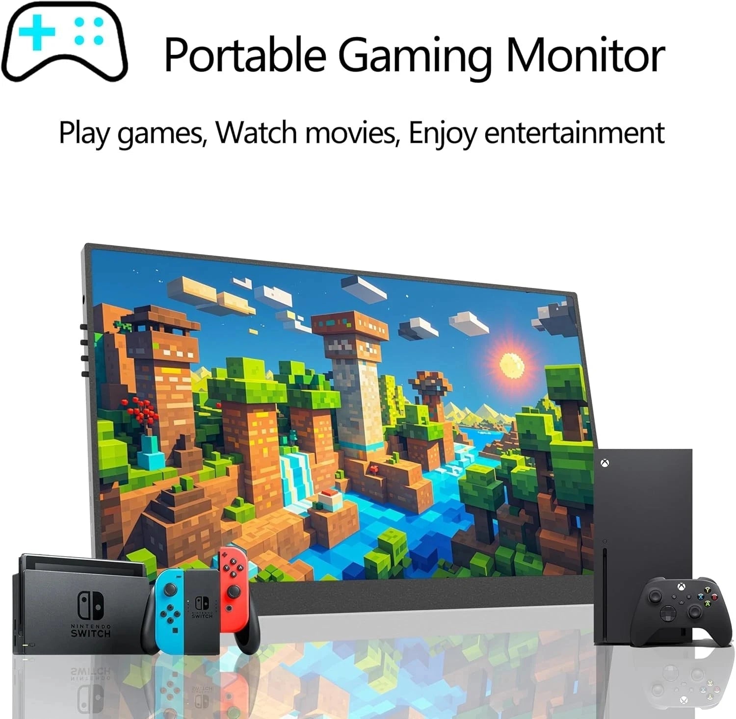 New 15.6 Inch Portable Monitor IPS HDR FHD 1080P USB-C Plug & Play Ultra Slim External Screen for Laptop Phone Xbox PS4 PS5 - Velvet Haven