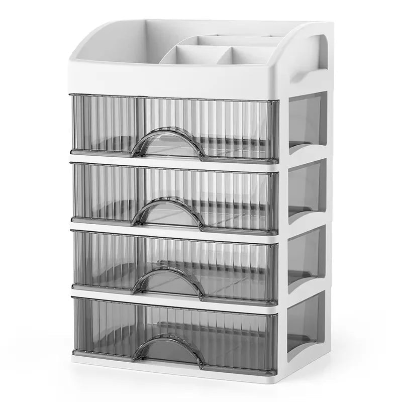 New 1Pc 5-layer Makeup Storage Box Debris Storage Box Drawer-style Dressing Table Office DeskCosmetics Multi-layerstoragecabinet - Velvet Haven