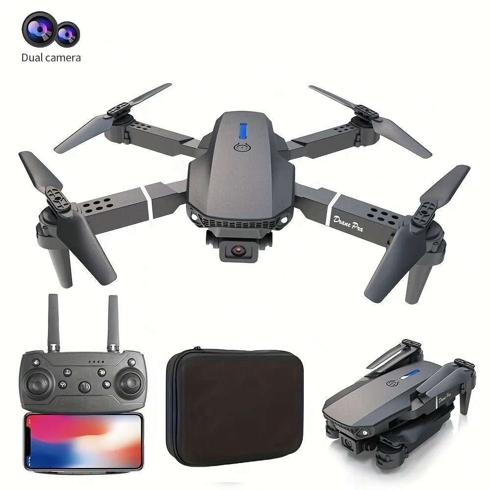 NEW Drone 4K Professinal With Wide Angle Dual HD Camera,Foldable RC Helicopter WIFI FPV Height Hold Gifts Toys - Velvet Haven