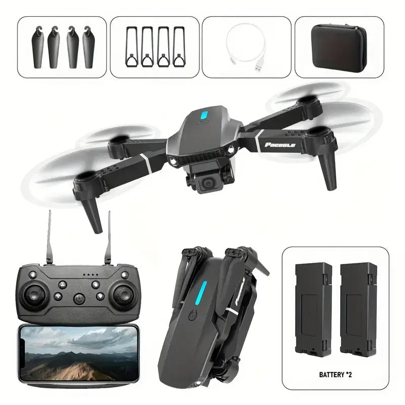 NEW Drone 4K Professinal With Wide Angle Dual HD Camera,Foldable RC Helicopter WIFI FPV Height Hold Gifts Toys - Velvet Haven