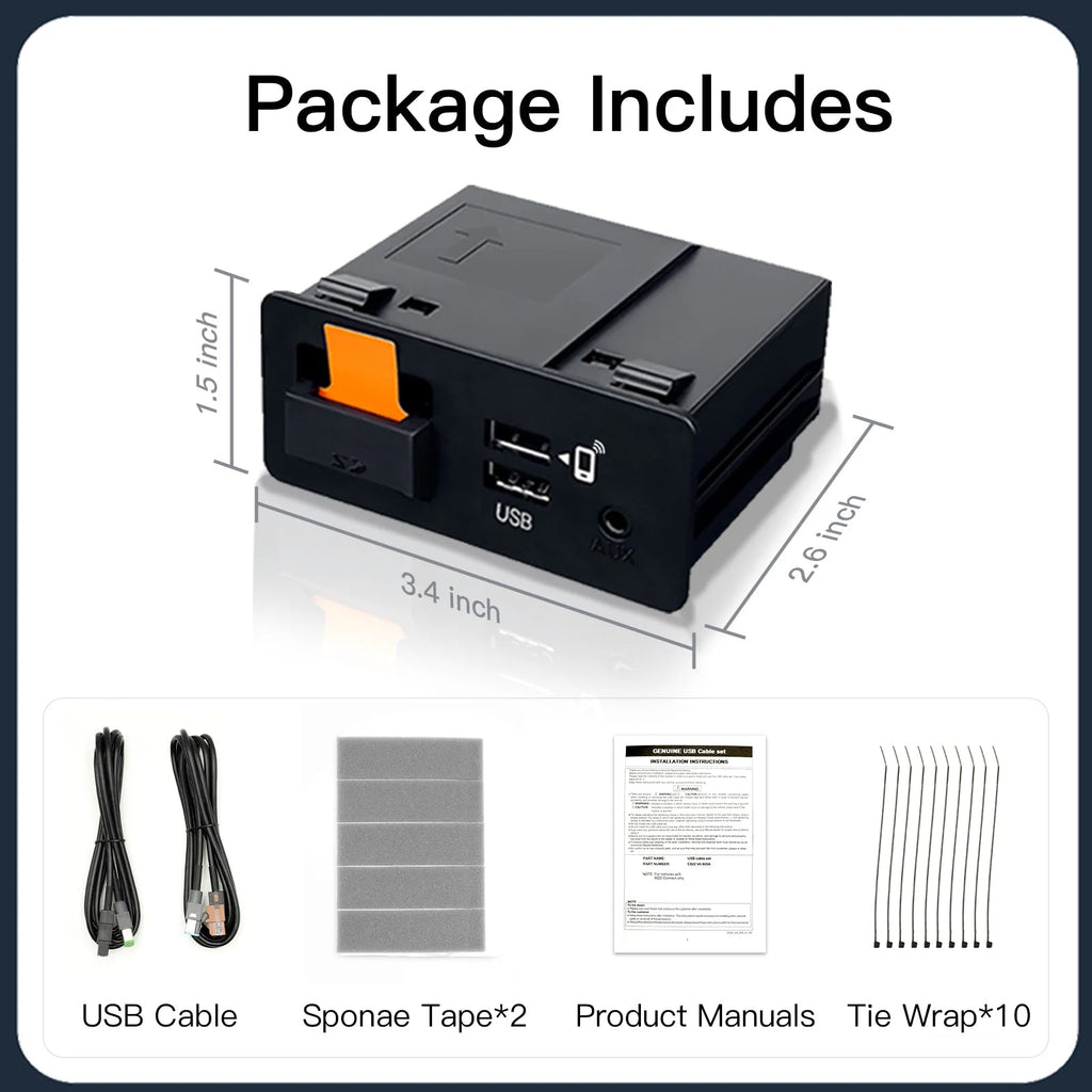 NEW P2 Wired or P3 Wireless For CarPlay Android Auto adapter USB Hub OEM Retrofit Mazda 2 3 6 CX3 CX5 CX8 CX9 MX5 TK78669U0C Kit - Velvet Haven