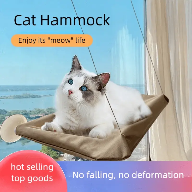 New pet cat hammock hanging cat bed bearing 20 kg comfortable sunny window seat kitten rock climbing frame pet supplies - Velvet Haven