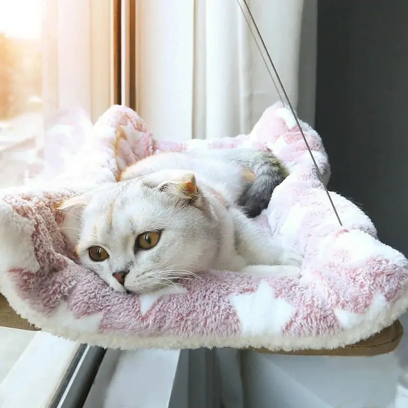 New pet cat hammock hanging cat bed bearing 20 kg comfortable sunny window seat kitten rock climbing frame pet supplies - Velvet Haven