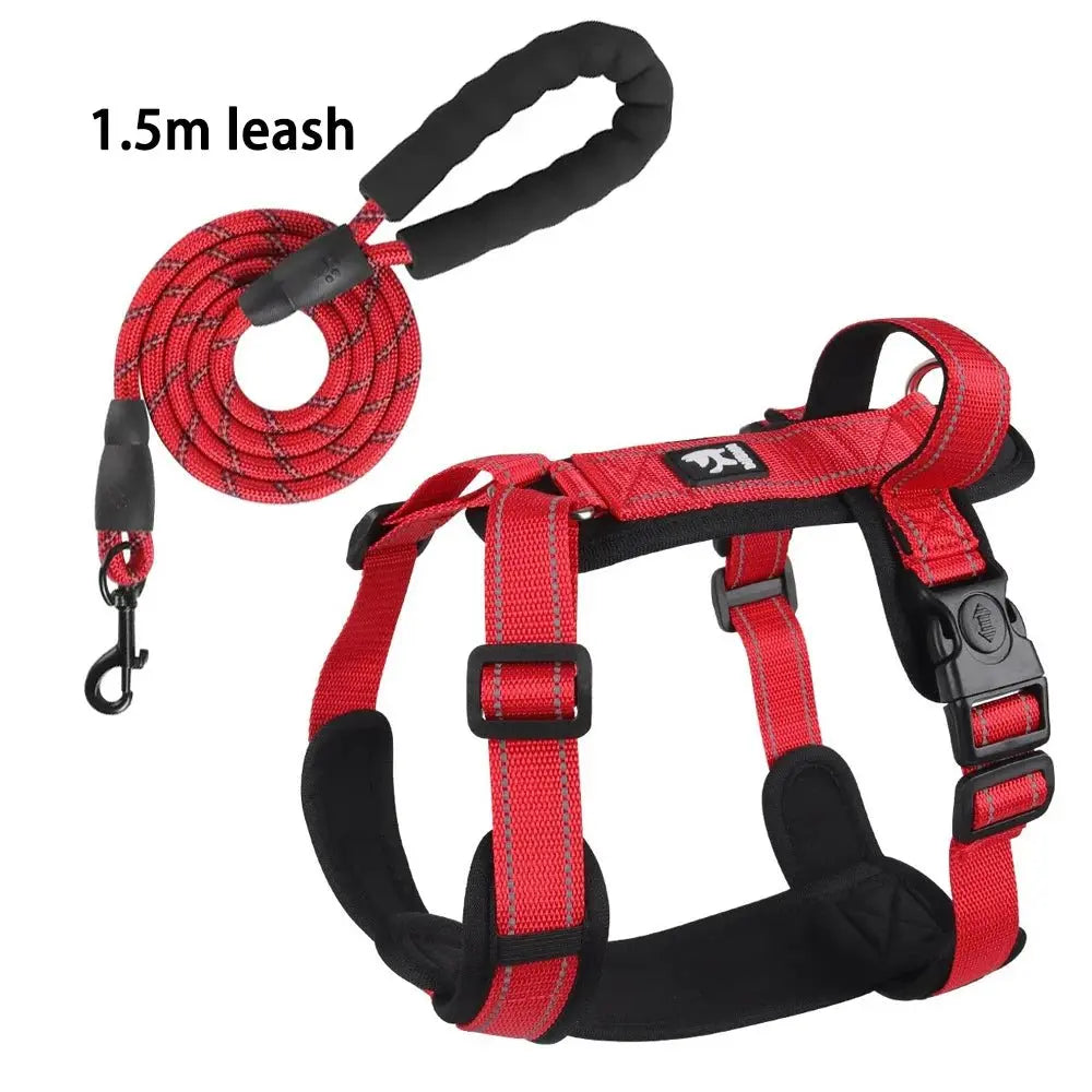 New Pet Dog Harness Reflective With Handle Easy Control Dog Vest Harness Adjustable Puppy Chest Straps for Small Medium Dogs - Velvet Haven