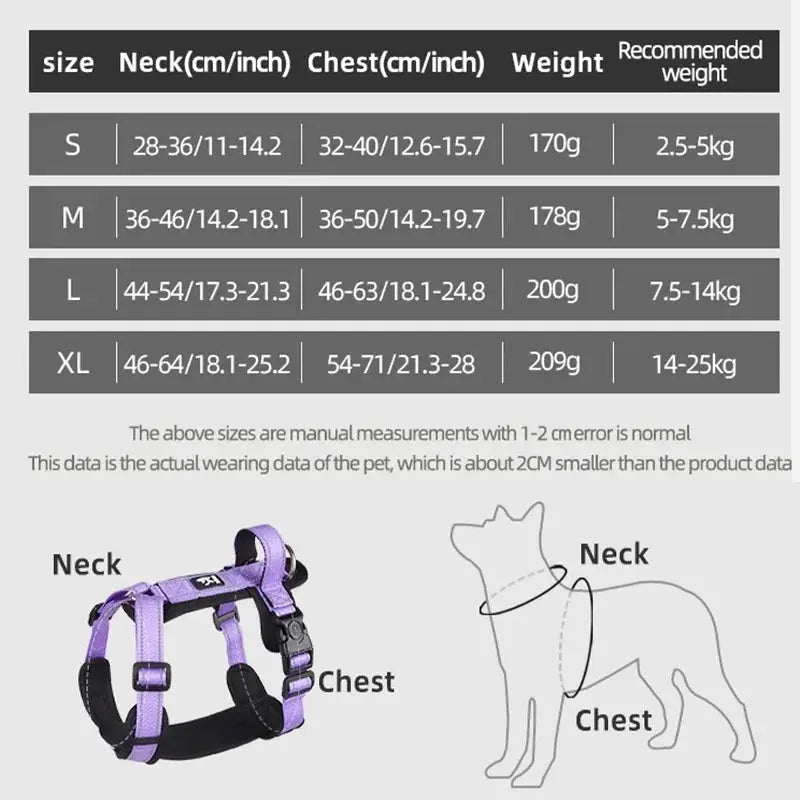 New Pet Dog Harness Reflective With Handle Easy Control Dog Vest Harness Adjustable Puppy Chest Straps for Small Medium Dogs - Velvet Haven
