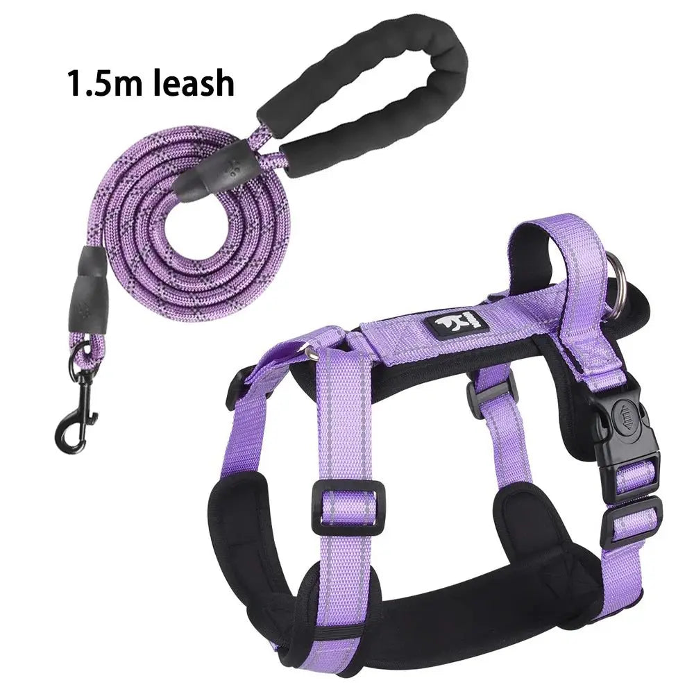 New Pet Dog Harness Reflective With Handle Easy Control Dog Vest Harness Adjustable Puppy Chest Straps for Small Medium Dogs - Velvet Haven