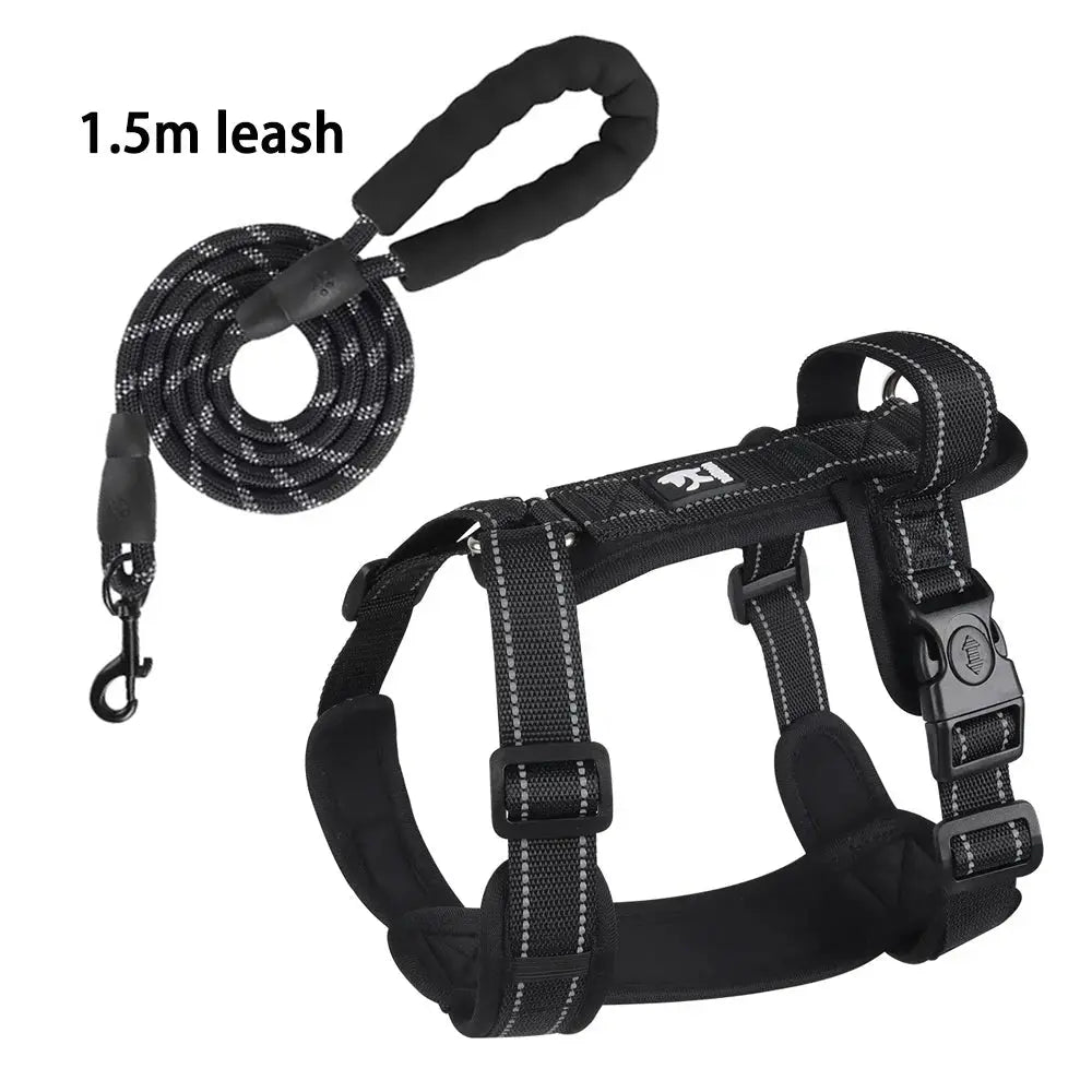 New Pet Dog Harness Reflective With Handle Easy Control Dog Vest Harness Adjustable Puppy Chest Straps for Small Medium Dogs - Velvet Haven