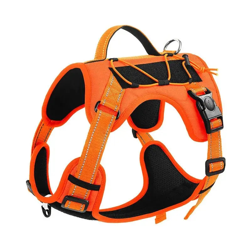 New Reflective Tactical Dog Harness No Pull Adjustable Vest Explosion Proof Durable Pet Chest Strap For Small Medium Large Dogs - Velvet Haven