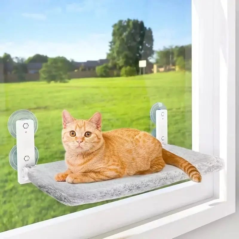 New Suction Cup Cat Hammock Foldable Hammock Suspended Nest Cat Bed Balcony Window Glass Pet Furniture And Beds Cat Supplies - Velvet Haven