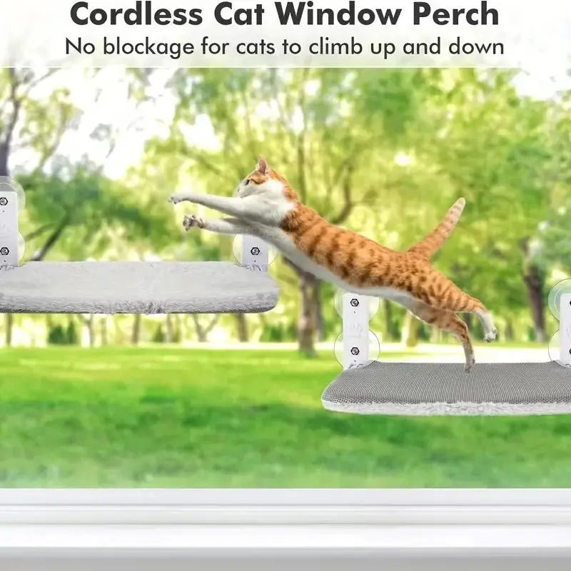 New Suction Cup Cat Hammock Foldable Hammock Suspended Nest Cat Bed Balcony Window Glass Pet Furniture And Beds Cat Supplies - Velvet Haven