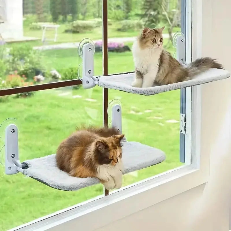 New Suction Cup Cat Hammock Foldable Hammock Suspended Nest Cat Bed Balcony Window Glass Pet Furniture And Beds Cat Supplies - Velvet Haven