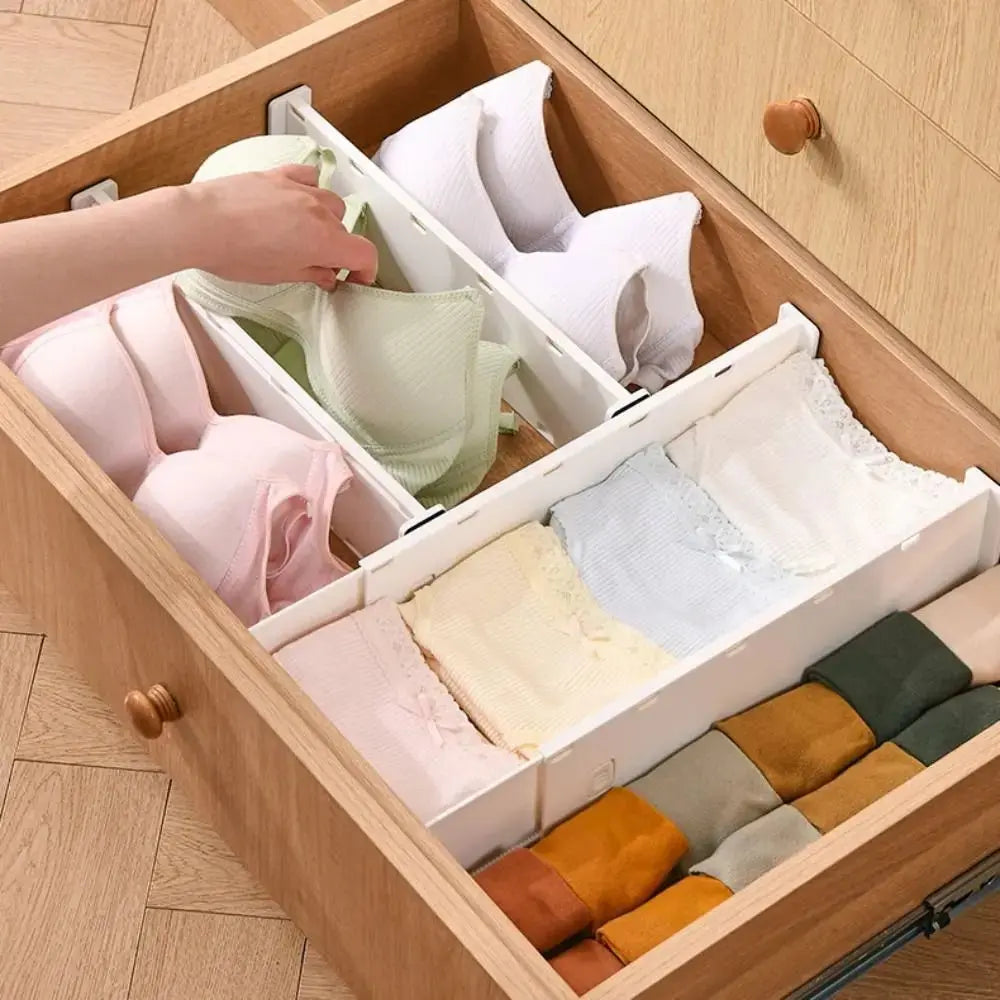 New Telescoping Drawer Divider Adjustable Multifunctional Cabinet Clapboard DIY Drawer Separator Cabinet Drawer Organization - Velvet Haven