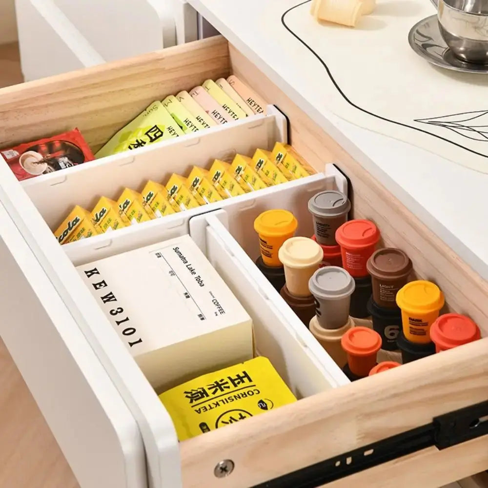 New Telescoping Drawer Divider Adjustable Multifunctional Cabinet Clapboard DIY Drawer Separator Cabinet Drawer Organization - Velvet Haven