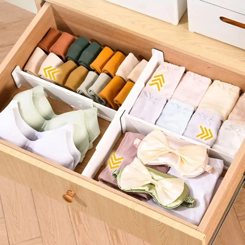 New Telescoping Drawer Divider Adjustable Multifunctional Cabinet Clapboard DIY Drawer Separator Cabinet Drawer Organization - Velvet Haven