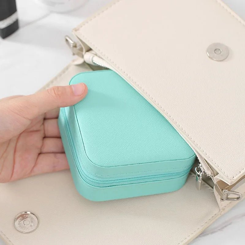 New Travel Jewelry Box Jewelry Organizer Woman Leather Mini Storage Organizers Boxes Display SSH01 - Velvet Haven