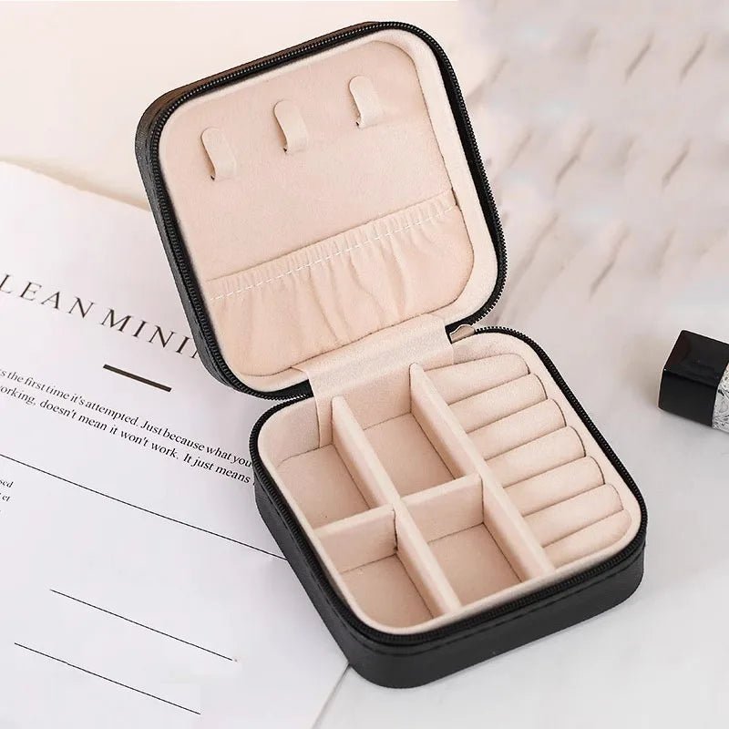 New Travel Jewelry Box Jewelry Organizer Woman Leather Mini Storage Organizers Boxes Display SSH01 - Velvet Haven