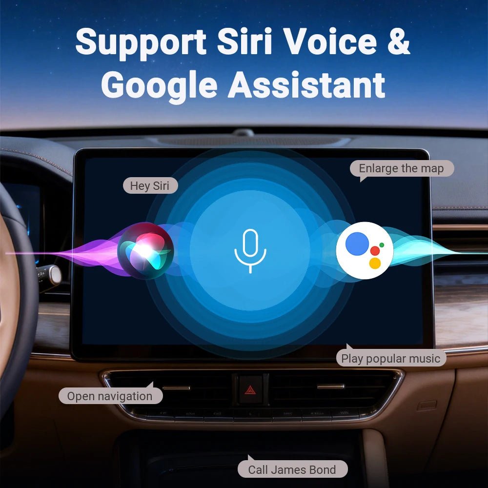 New Wireless CarPlay Android Auto Adapter USB Dongle Smart Mini Box Plug And Play Universal For VW Toyota Nissan Honda Ford Benz - Velvet Haven