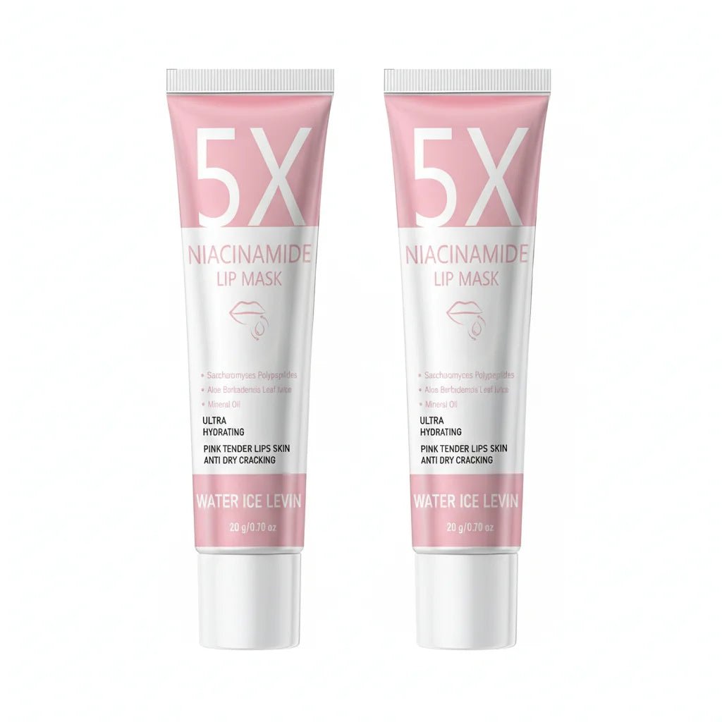 Niacinamide Lip Mask 20g with Hyaluronic Acid & Peptides - Ultra Hydrating Firming Lip Care, Anti Dry Cracking - Velvet Haven