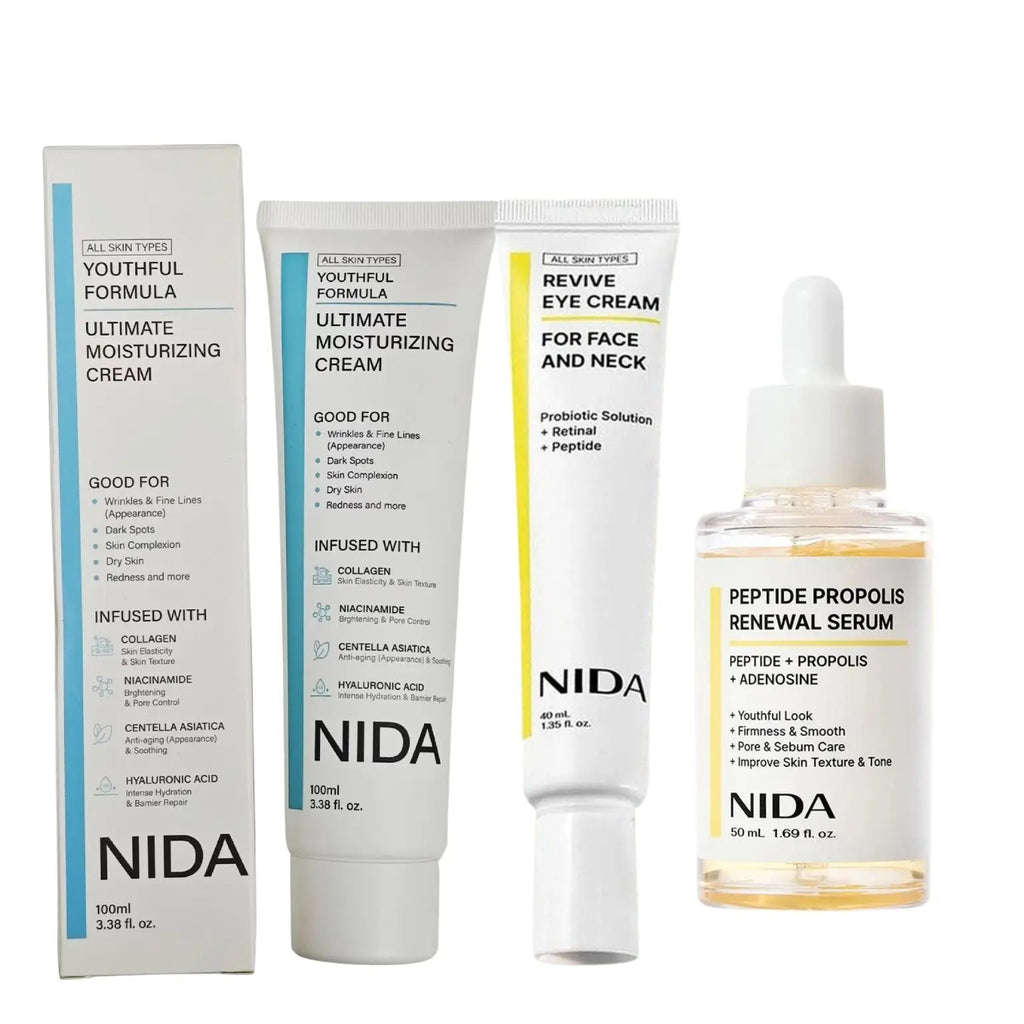 NIDA Retinol Diminishing Fine Lines Eye Cream Daily Moisturizing Nourishing Face Cream Repairs Skin Barrier Propolis Essence - Velvet Haven