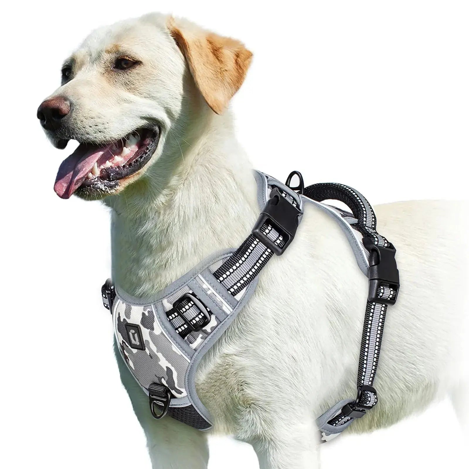 No Pull Dog Harness, Adjustable Soft Padded Pet Vest with Easy Control Handle - Velvet Haven
