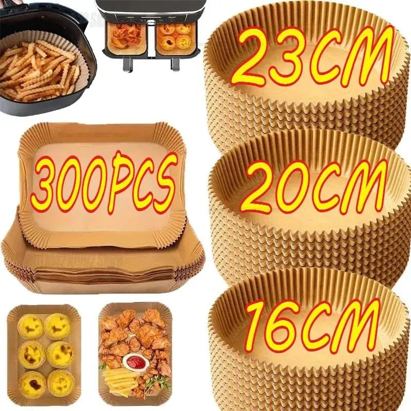 Non-stick Air Fryer Paper Liner-for Baking Microwave-Air Fryer Accessories Aerogrill Parchment for Home and Kitchen Baking Tools - Velvet Haven
