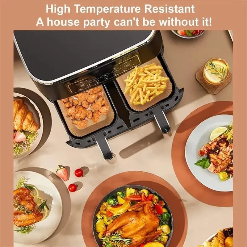 Non-stick Air Fryer Paper Liner-for Baking Microwave-Air Fryer Accessories Aerogrill Parchment for Home and Kitchen Baking Tools - Velvet Haven