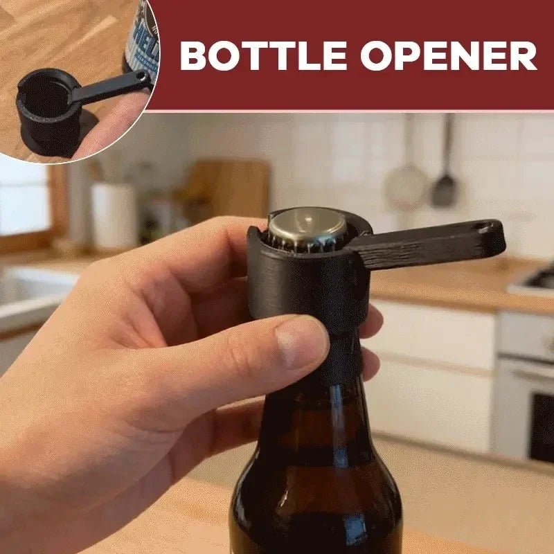 One-Handed Wall Mounted Beer Bottle Opener Cap Launcher - Velvet Haven