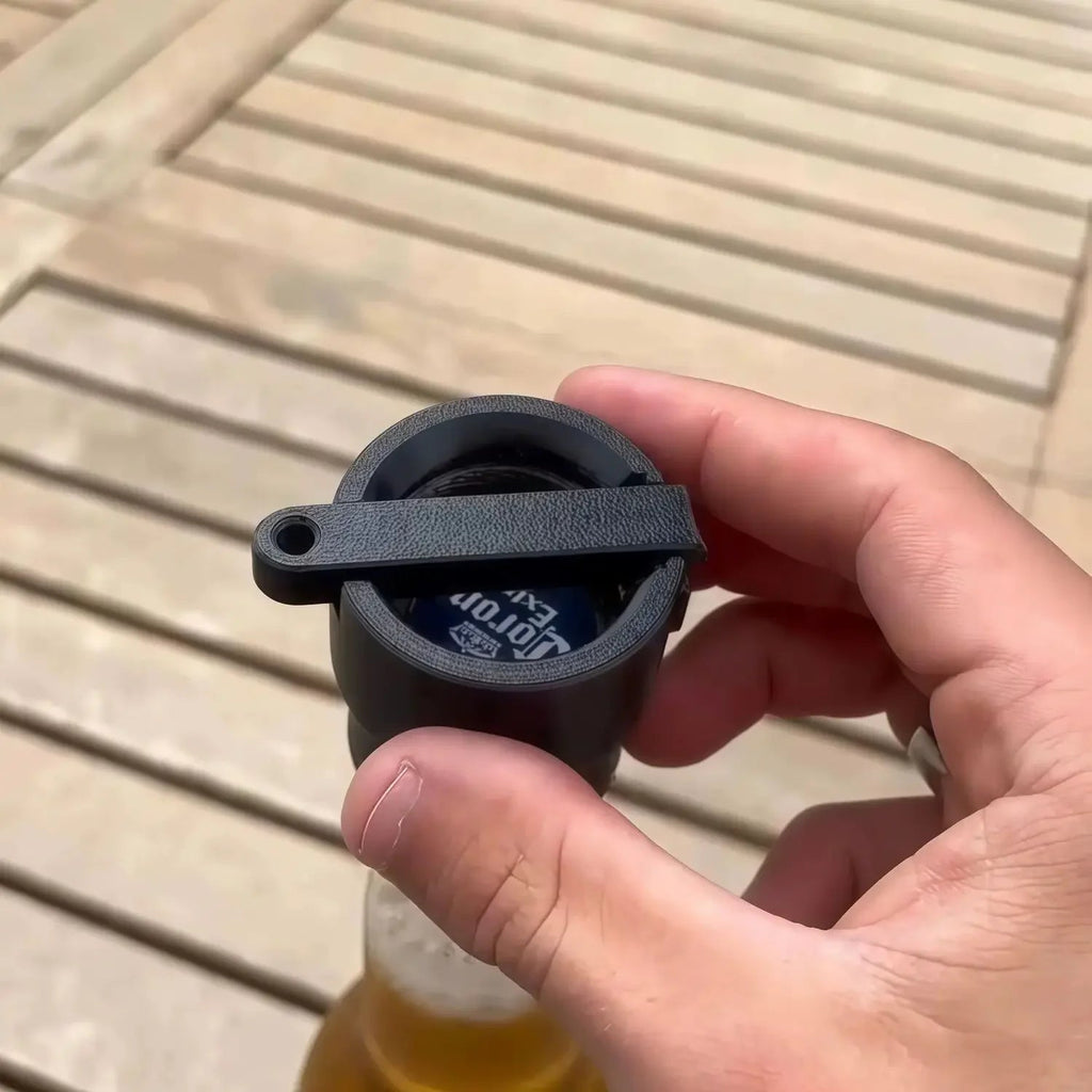 One-Handed Wall Mounted Beer Bottle Opener Cap Launcher - Velvet Haven