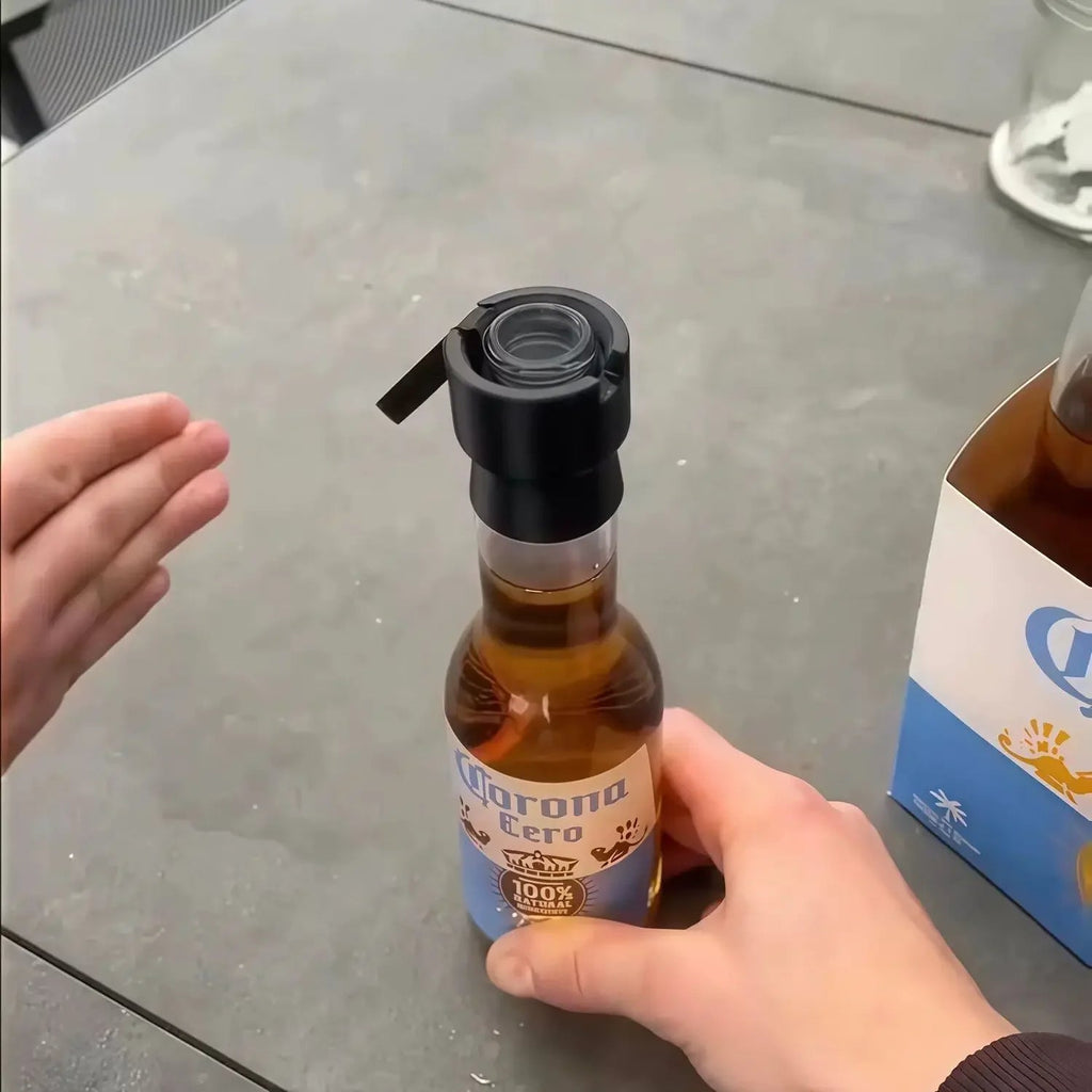 One-Handed Wall Mounted Beer Bottle Opener Cap Launcher - Velvet Haven