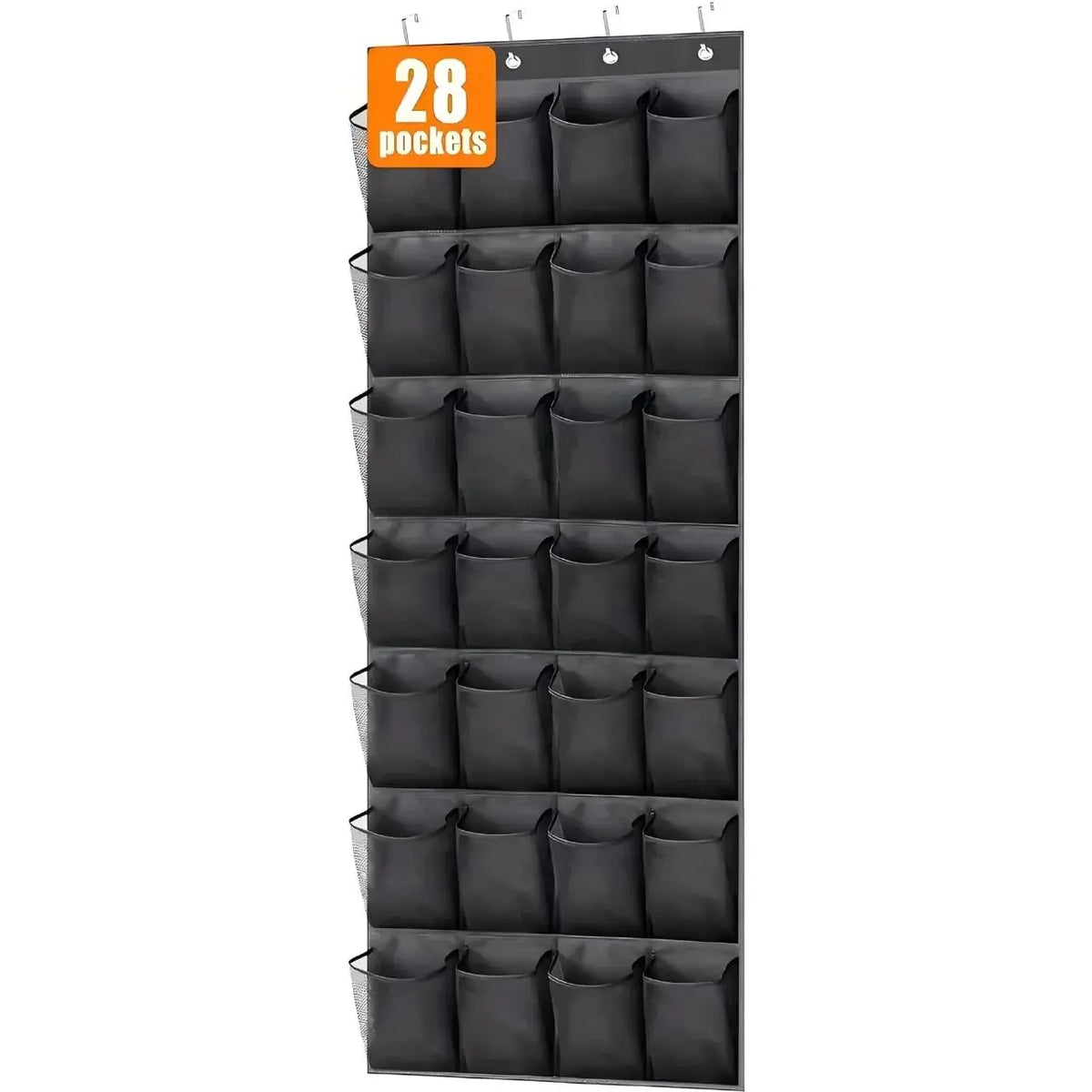 Over The Door Shoe Rack With12/14/24/28/35/40 Large Mesh Pockets Hanging Shoe Organizer For Closet Hanging Shoe Rack Holder - Velvet Haven
