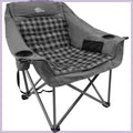 Oversized Camping Chairs for Adults Heavy Duty Padded Portable Lawn Chairs Outdoor Folding Chairs XL with Cup Holder, Supports 500 lbs - Velvet Haven